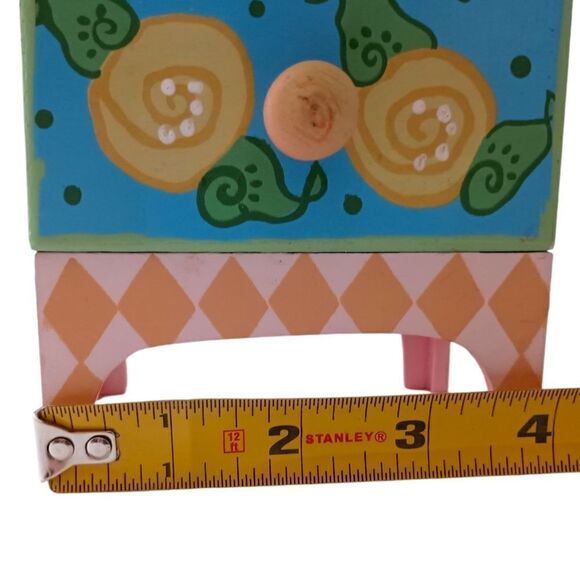 Milson & Louis Hand Painted Jewelry Box Chest Of Drawers Colorful Shabby READ - Picture 3 of 16